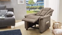 Fernsehsessel FRANKFURT Sessel Sofa mit Funktion in Antiklook braun