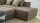 Ecksofa LUZERN in Stoff Vintage hellbraun Schlaffunktion