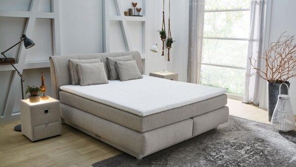 Boxspringbett System CARLA MAX 180x200 beige TTFK H4 Bettkasten