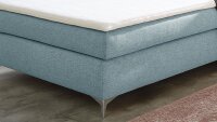 Boxspringbett NORA 120x200 türkis Wendematratze H2/H3 Topper