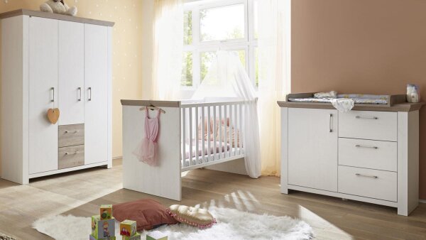 Babyzimmer NEW YORK 3tlg Anderson Pine Nelson Eiche