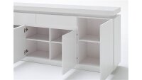 Sideboard OCEAN Weiß Hochglanz inkl. RGB-Beleuchtung 175 cm