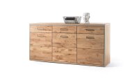 Sideboard ESPERO Kommode in Ast-Eiche Bianco teilmassiv