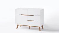 Kommode CERVO Anrichte Sideboard in weiß matt Lack...