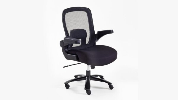 Chefsessel REAL COMFORT RC6 Bürostuhl schwarz mit Mesh