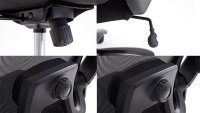 Chefsessel REAL COMFORT RC6 Bürostuhl schwarz mit Mesh