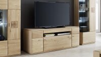 TV-Element BOLOGNA Eiche Bianco Teilmassiv 150 cm Breite