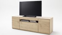 TV-Board BOLOGNA Eiche Bianco 180cm Front Massivholz