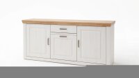 Sideboard BRIXEN Anrichte Kommode Pinie weiß Grandson Eiche Landhaus