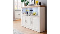 Highboard 1 BRIXEN Buffet Schrank Pinie weiß...