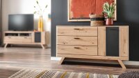 Sideboard CALAIS Anrichte Wohnzimmer Balkeneiche grau