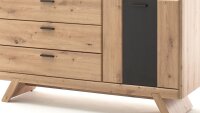 Sideboard CALAIS Anrichte Wohnzimmer Balkeneiche grau