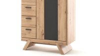 Kommode CALAIS Sideboard Wohnzimmer Balkeneiche grau