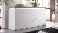 Sideboard CALI Kommode Anrichte weiß Wotan Eiche...