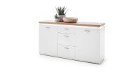 Sideboard CALI Kommode Anrichte weiß Wotan Eiche...