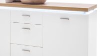 Sideboard CALI Kommode Anrichte weiß Wotan Eiche mit LED