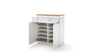 Kommode CALI Anrichte Sideboard weiß Wotan Eiche mit LED