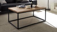 Couchtisch SAKURA Asteiche Metall 110x60 cm Industrial Style