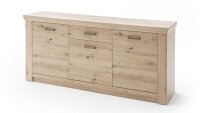 Sideboard MERAN Balkeneichen-Optik Kommode 3-türig melaminbeschichtet