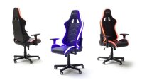 Gamingsessel McRACING LED Chefsessel Racer weiß...