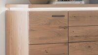 Sideboard BARCELONA Balkeneiche Bianco massiv 180 cm