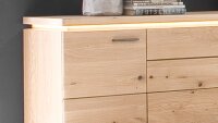 Sideboard BARCELONA Balkeneiche Bianco massiv 210 cm