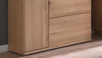 Highboard BARCELONA Balkeneiche Bianco massiv 90 cm