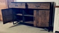 Sideboard Baldwin Kiefer Massivholz Vintage braun Breite 146cm