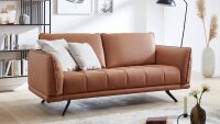 Sofa NOAH 2,5-Sitzer Couch Polstersofa Stoff terracotta...