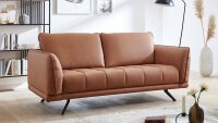 Sofa NOAH 2,5-Sitzer Couch Polstersofa Stoff terracotta 172 cm