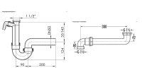 Spülen und Küchen Anschluss Zubehör Siphon 10-teilig Montageset