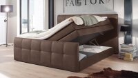 Boxspringbett SACRAMENTO Schlafzimmer braun 180x200 cm