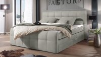 Boxspringbett SACRAMENTO Schlafzimmer beige 180x200 cm