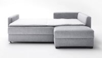 Ecksofa JACK DE LUXE Dauerschläfer Boxspring in grau