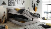 Boxspringbett SABA Stoff elephant inkl. Bettkasten...