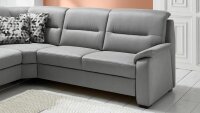 Ecksofa MONROE Wohnlandschaft Microfaser grau Federkern