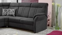 Ecksofa MARSEILLE Stoff anthrazit mit Federkern 306x248