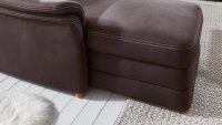 Wohnlandschaft RAVEN Ecksofa U-Form Stoff braun Kaltschaum 327x218 cm