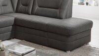 Ecksofa RAVEN L-Sofa Microfaser anthrazit mit Federkern