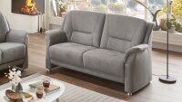 Sofa Garnitur PEDINA Polstergarnitur Couch Set 2-teilig grau