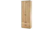 Garderobenschrank LISSABON in massiver Wildeiche Bianco