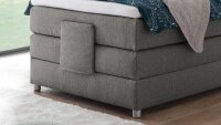 Boxspringbett MANOLO 2 in Stoff elephant mit Motor 100x200