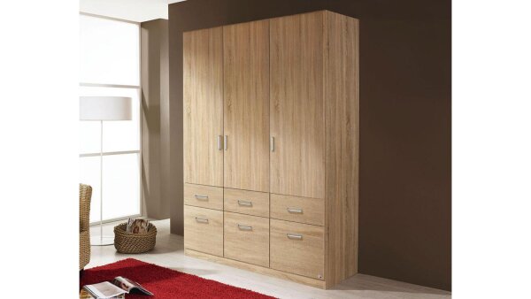 Kleiderschrank AALEN Schrank Eiche Sonoma 131 cm