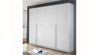 Kleiderschrank LORCA Weiß Hochglanz B 226 cm