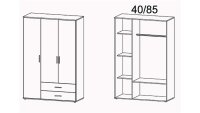 Kleiderschrank RASANT Drehtürenschrank Schrank...