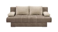 Schlafsofa SUSANNE Sofa braun beige Bettkasten 196x92