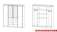 Kleiderschrank Sinsheim Schrank in weiß 181 cm