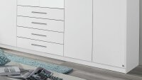 Kleiderschrank KEMPTEN Schrank Drehtürenschrank in weiß 271 cm