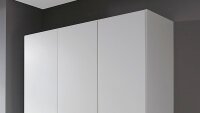 Kleiderschrank FREIHAM Drehtürenschrank Schrank 3-türig weiß 136 cm