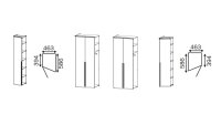 Kleiderschrank DIMENSION 5 Schranksystem in weiß 274x226